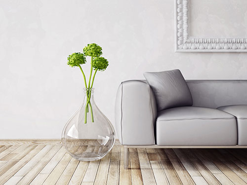 modern couch and vase furniture set